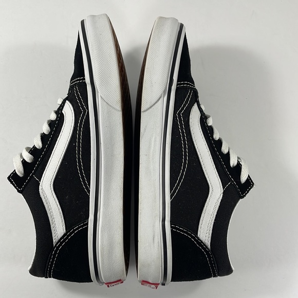 Vans Old Skool Black White Youth Size 3 Unisex - Picture 5 of 8